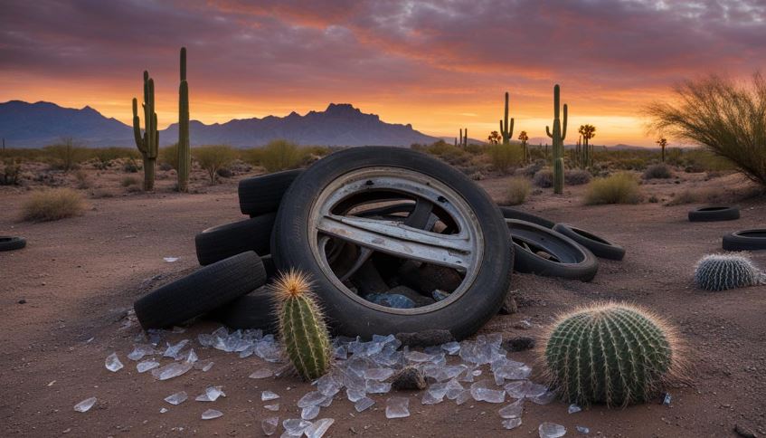 Why are there so many flat tires in Phoenix?